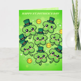Kleeblatt-Schatz St. Patrick's Day Karte