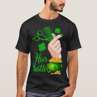 Kleeblatt Schere Comb Friseur Friseur St Pat T-Shirt