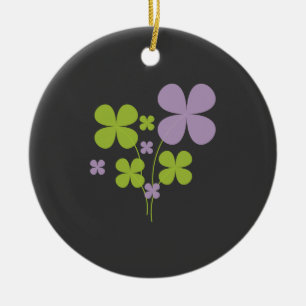 Kleeblatt-Schmuckstück Keramikornament