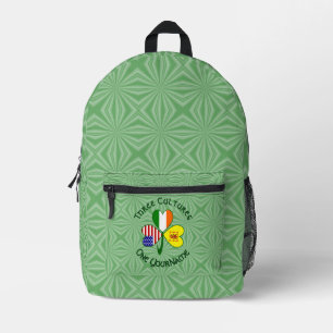 Kleeblatt Schottischer Löwe Irland USA Flaggen Per Bedruckter Rucksack