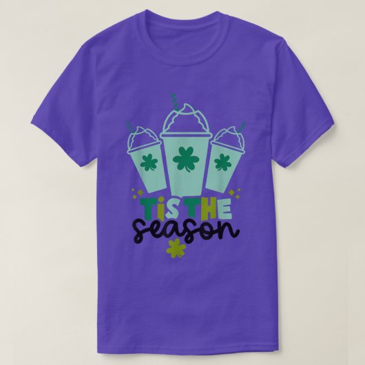 Kleeblatt schütteln Dies The Season Coffee Happy S T-Shirt (Design vorne)