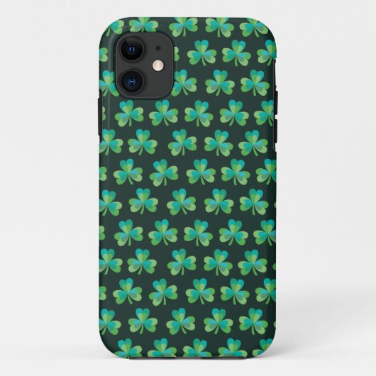 Kleeblatt schwarzer iPhone SE/5/5S kaum dort Case-Mate iPhone Hülle (Rückseite)