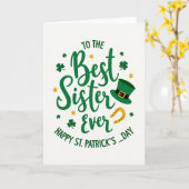 Kleeblatt-Schwester-St.-Patricks-Karte Karte (Gelbe Blume)