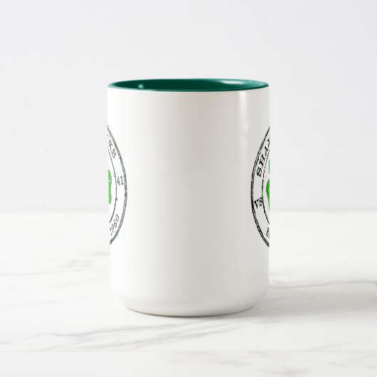 KLEEBLATT SEIT 1960 ZWEIFARBIGE TASSE (Mittel)