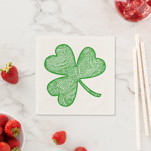 Kleeblatt Serviette (Beispiel)