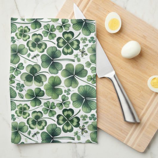 Kleeblatt Shuffle Geschirrtuch (Viertel Falte)