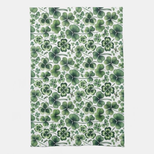 Kleeblatt Shuffle Geschirrtuch (Vertikal)