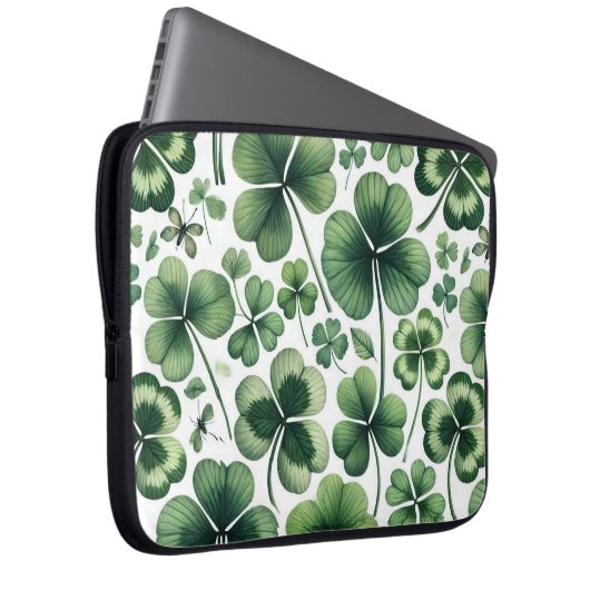 Kleeblatt Shuffle Laptopschutzhülle (Vorne Rechts)