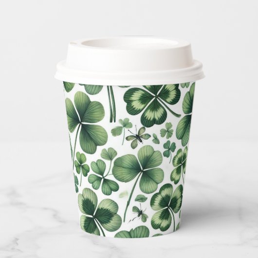 Kleeblatt Shuffle Pappbecher (Rückseite)