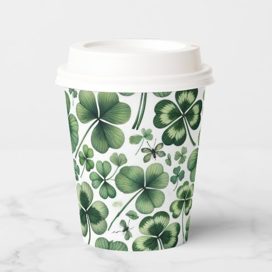 Kleeblatt Shuffle Pappbecher (Vorderseite)