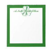 Kleeblatt Sketch Notizblock (Vorderseite)