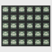 Kleeblatt Smile Face Funny St Patrick's Day Geschenkpapier (Flach)