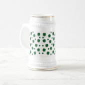 Kleeblatt Snowflake Stein Bierglas (Vorderseite Links)