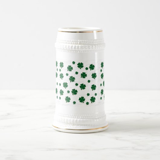 Kleeblatt Snowflake Stein Bierglas (Mittel)