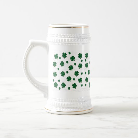 Kleeblatt Snowflake Stein Bierglas (Links)