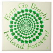 Kleeblatt-Spin (Keramik-Tile) Fliese (Vorderseite)