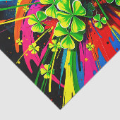 [Kleeblatt Splash] Rainbow Colors Paint Spritzer Seidenpapier (Ausschnitt)