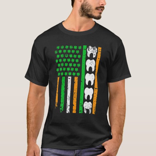 Kleeblatt St Patrick Day Dent T-Shirt (Vorderseite)