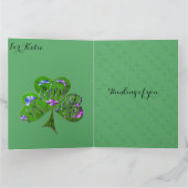 Kleeblatt St. Patrick Karte (Innenseite)