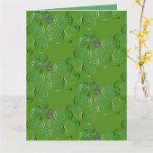 Kleeblatt St. Patrick Karte (Gelbe Blume)