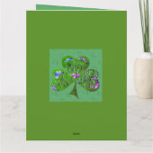 Kleeblatt St. Patrick Karte (Rückseite)