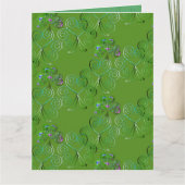 Kleeblatt St. Patrick Karte (Vorderseite)