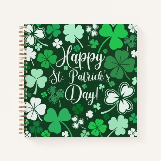 Kleeblatt St. Patrick Notizblock (Vorderseite)