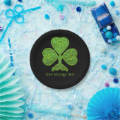 Kleeblatt-St Patrick Tag personalisiert Pappteller (Party)