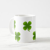 Kleeblatt-St Patrick Tagesschale (Tasse) Kaffeetasse (Vorderseite Links)