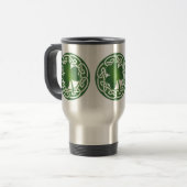 Kleeblatt - St Patrick Tageswiederverwendbare Reisebecher (Vorderseite Links)