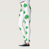 Kleeblatt-St Patrick Tagesyoga keucht Leggings (Links)