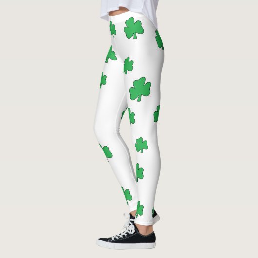 Kleeblatt-St Patrick Tagesyoga keucht Leggings (Links)