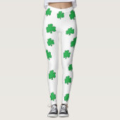 Kleeblatt-St Patrick Tagesyoga keucht Leggings (Vorderseite)
