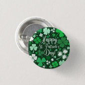 Kleeblatt St Patrick's Button (Vorne & Hinten)