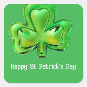 Kleeblatt St. Patrick's Day Aufkleber