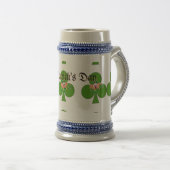 Kleeblatt St. Patrick's Day Bierglas (VorderseiteRechts)