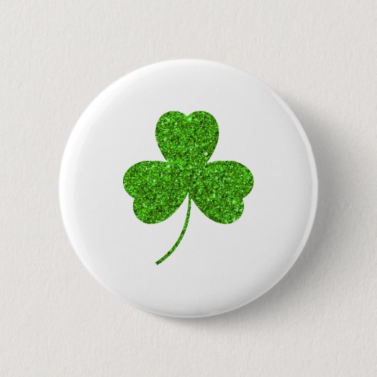 Kleeblatt St. Patrick's Day Button (Vorderseite)