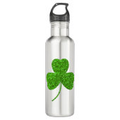Kleeblatt St. Patrick's Day Edelstahlflasche (Vorderseite)