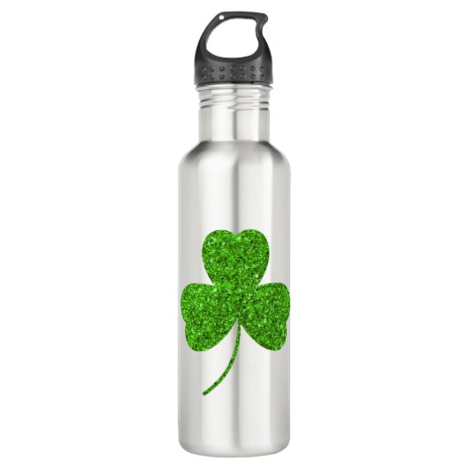 Kleeblatt St. Patrick's Day Edelstahlflasche (Vorderseite)