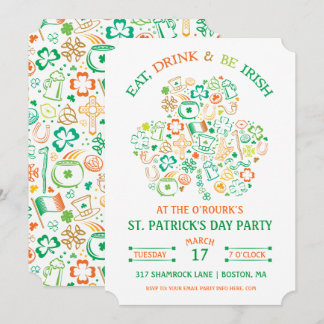 Kleeblatt St. Patrick's Day Einladung