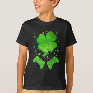 Kleeblatt St Patricks Day Gamer Boys Men Men T-Shirt