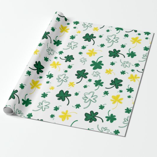 Kleeblatt St. Patrick's Day Geschenkpapier (Ungerollt)