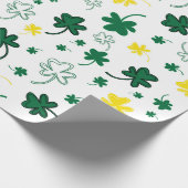 Kleeblatt St. Patrick's Day Geschenkpapier (Ecke)