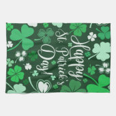 Kleeblatt St. Patrick's Day Geschirrtuch (Horizontal)
