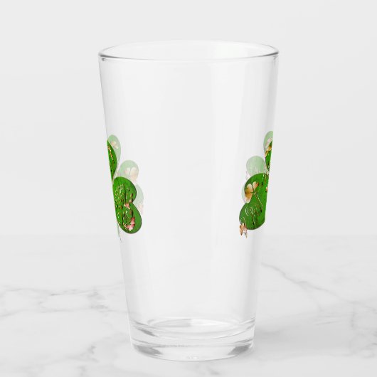 Kleeblatt St. Patrick's Day Glass Glas (Links)