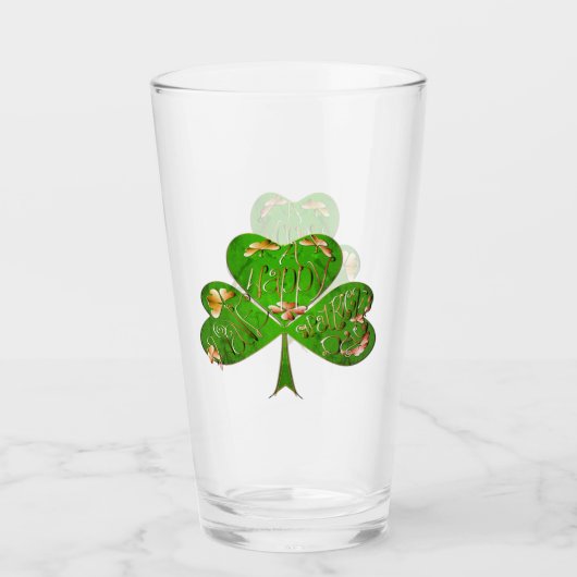 Kleeblatt St. Patrick's Day Glass Glas (Vorderseite)