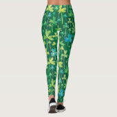 Kleeblatt St. Patrick's Day Grüne Leggings (Rückseite)