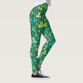 Kleeblatt St. Patrick's Day Grüne Leggings (Rechts)