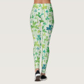 Kleeblatt St. Patrick's Day Hellgrüne Leggings (Rückseite)