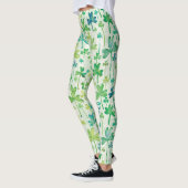 Kleeblatt St. Patrick's Day Hellgrüne Leggings (Links)